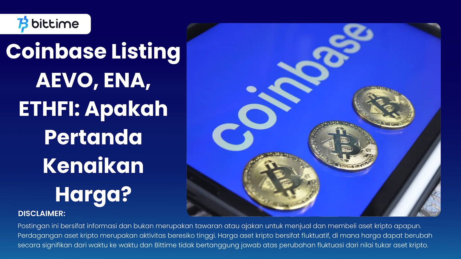 Coinbase Listing AEVO, ENA, ETHFI: Is This a Sign of Rising Prices? –  Bittime