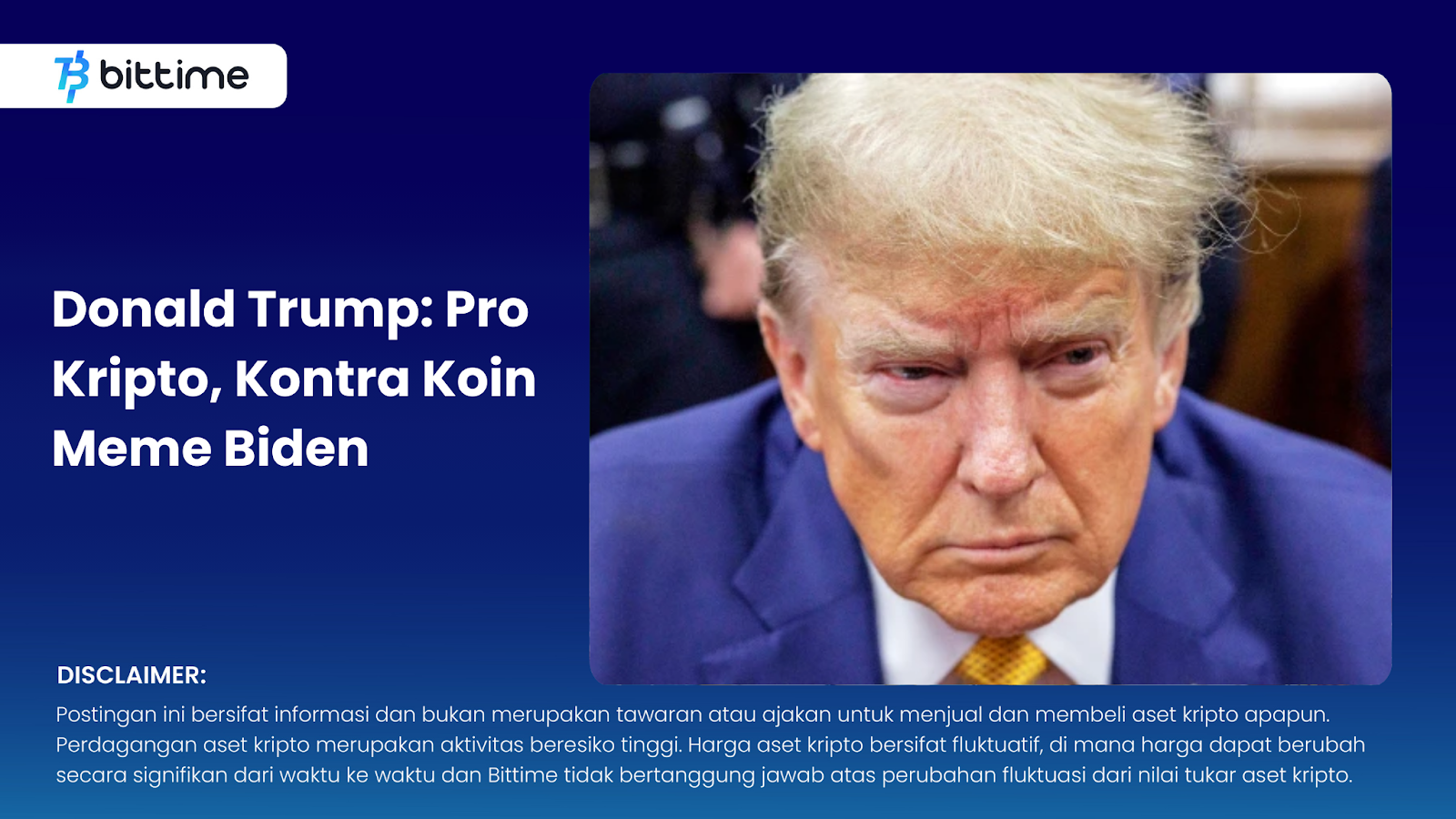 Donald Trump: Pro Crypto, Con Biden Meme Coins – Bittime