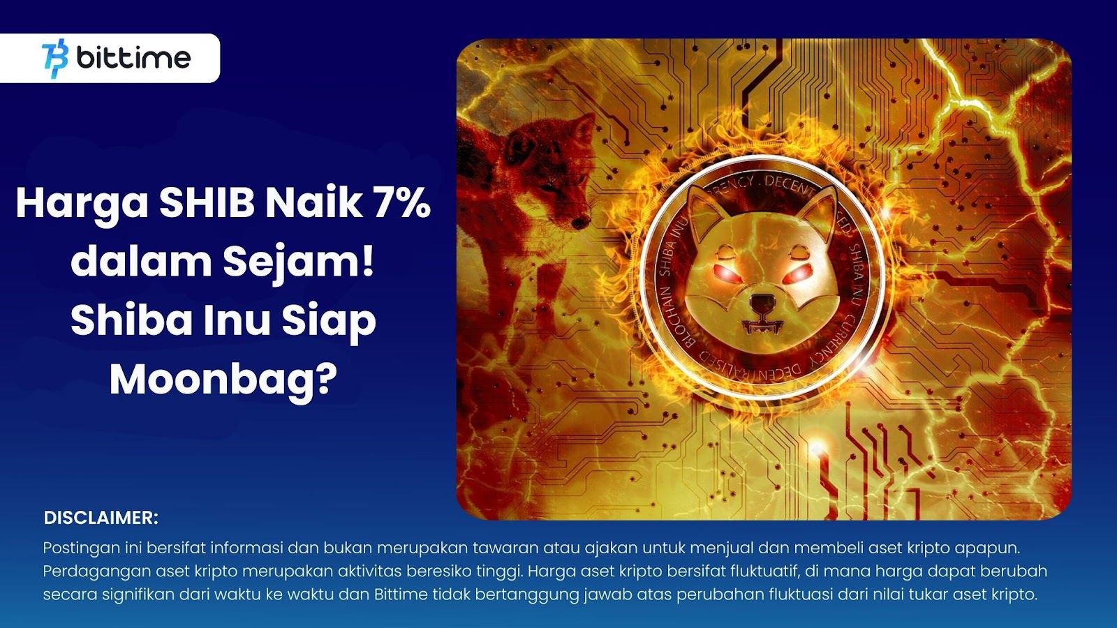 Harga SHIB Naik 7% dalam Sejam! Shiba Inu Siap Moonbag? 