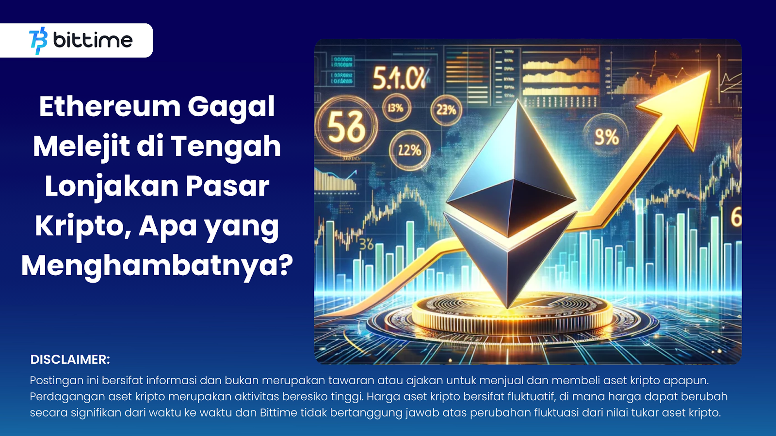 Ethereum Fails to Take off Amid Crypto Market Surge, What's Holding It Back?
