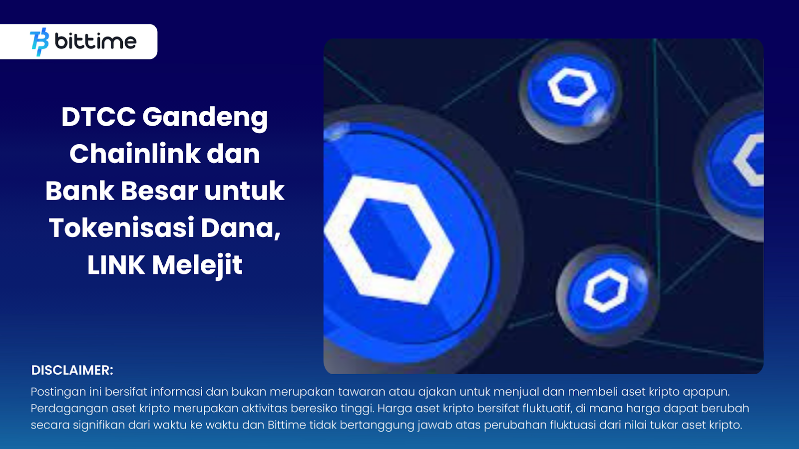 DTCC Gandeng Chainlink dan Bank Besar untuk Tokenisasi Dana, LINK Melejit