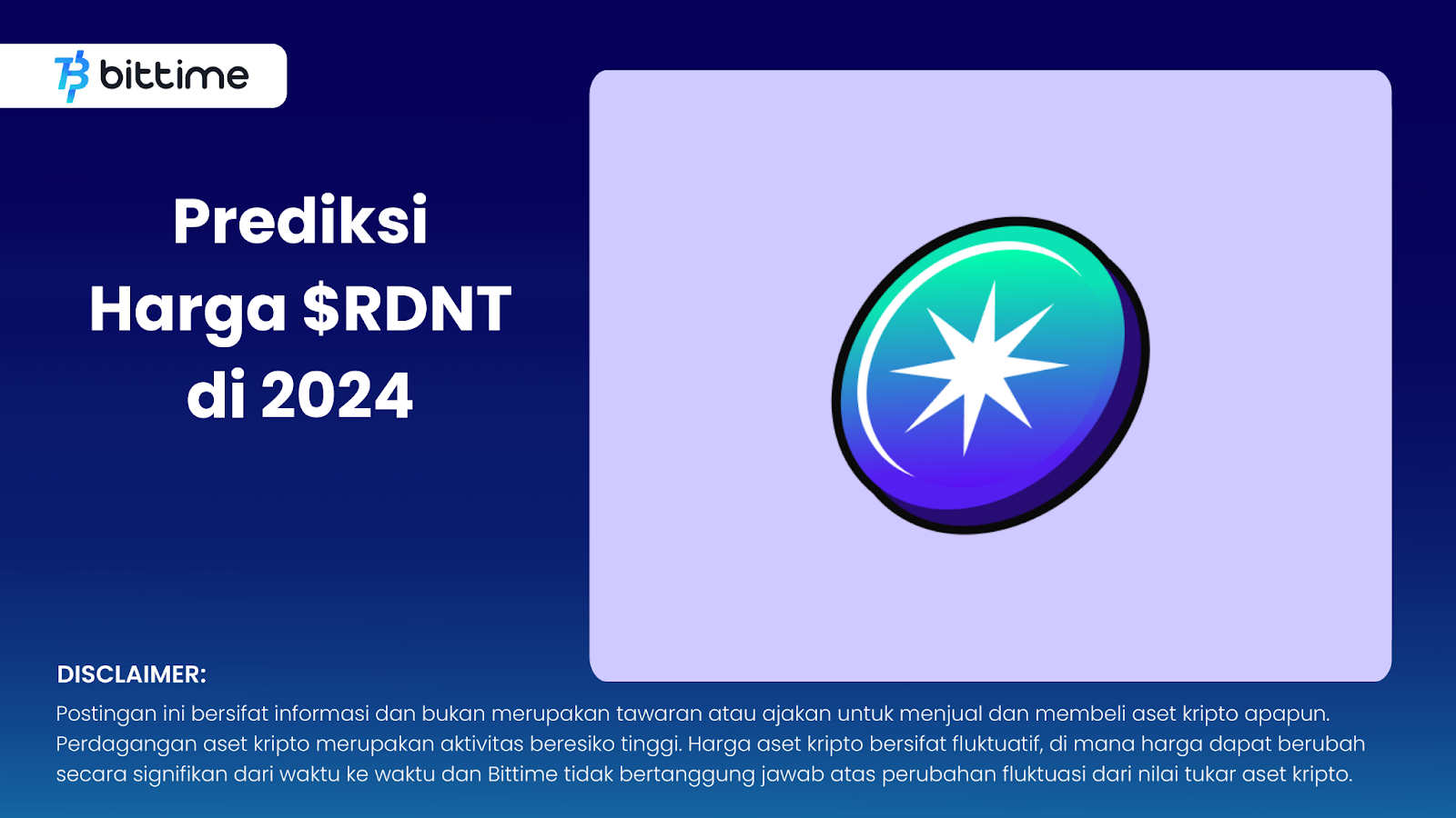 Prediksi Harga $RDNT di 2024
