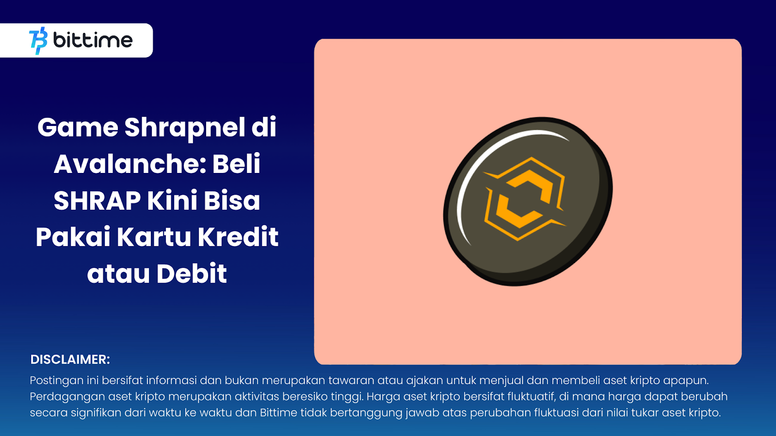 Game Shrapnel di Avalanche: Beli SHRAP Kini Bisa Pakai Kartu Kredit atau Debit
