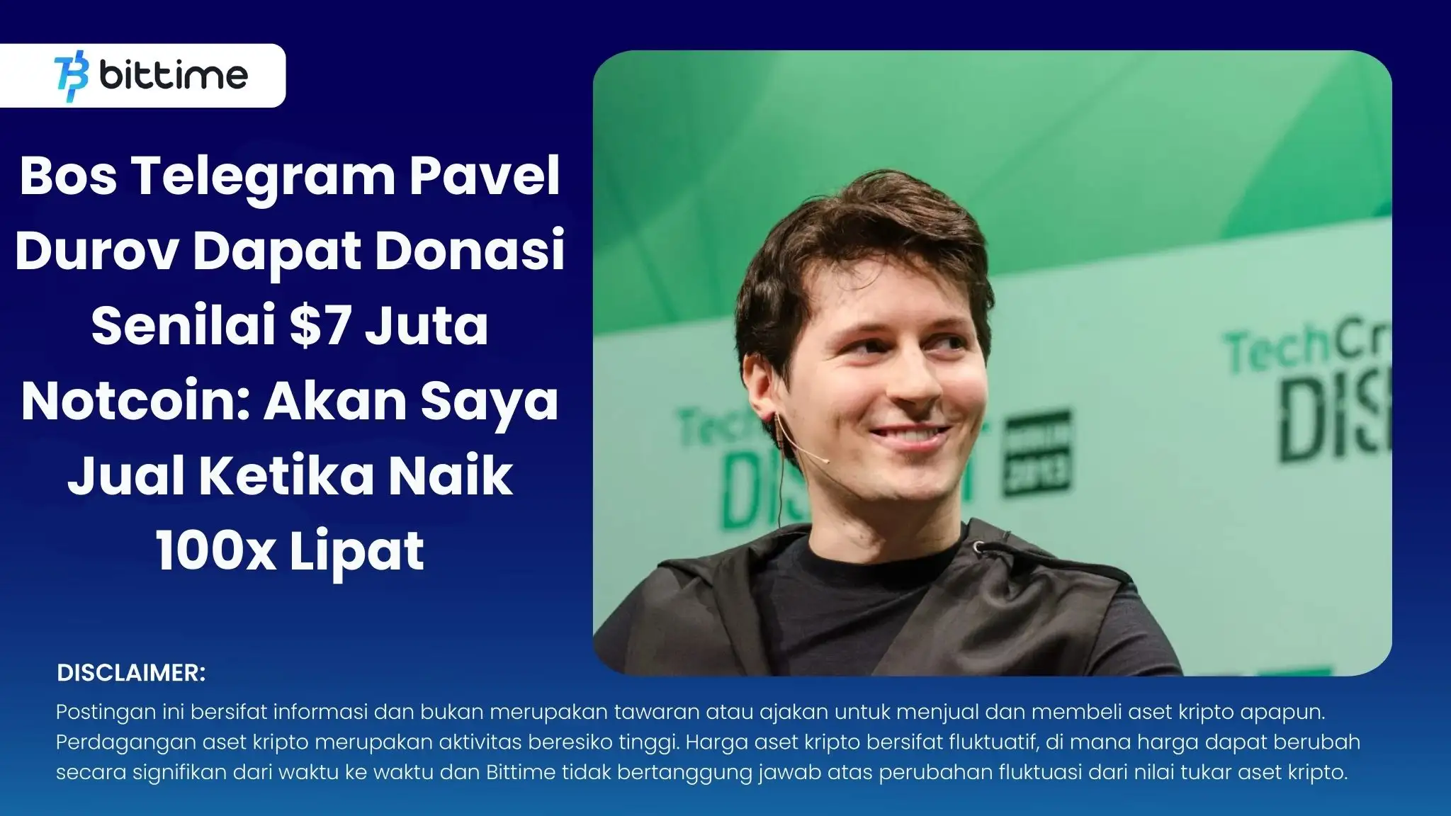 Bos Telegram Pavel Durov Dapat Donasi Senilai $7 Juta Notcoin Akan Saya Jual Ketika Naik 100x Lipat .webp
