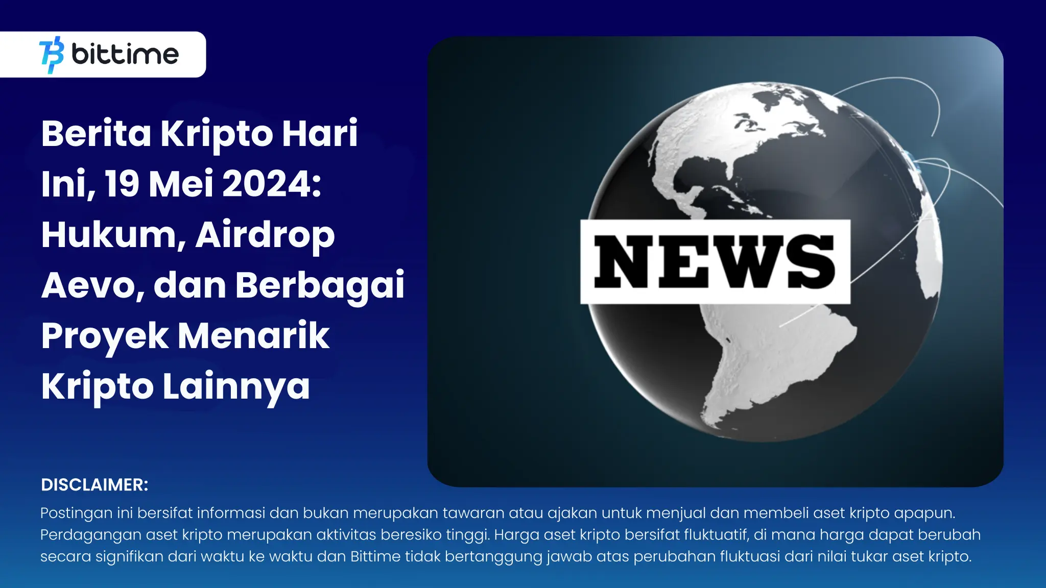 Crypto News Today, May 19, 2024 - Bittime.webp