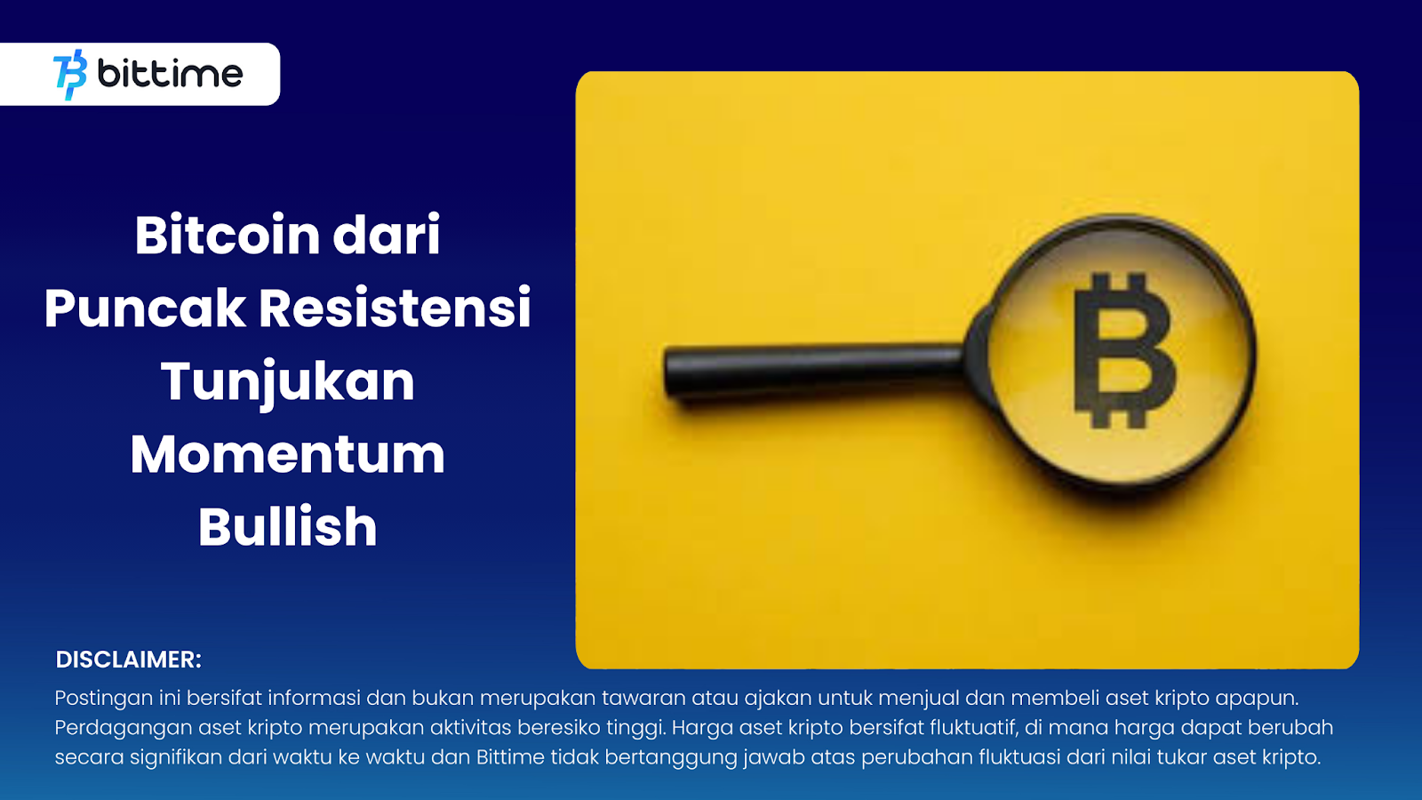 Bitcoin dari Puncak Resistensi Tunjukan Momentum Bullish
