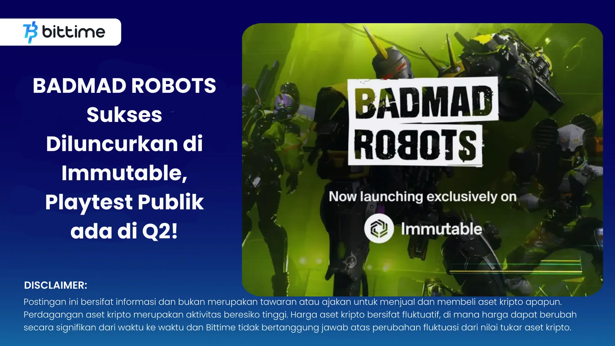 BADMAD ROBOTS Sukses Diluncurkan di Immutable, Playtest Publik ada di Q2!.webp