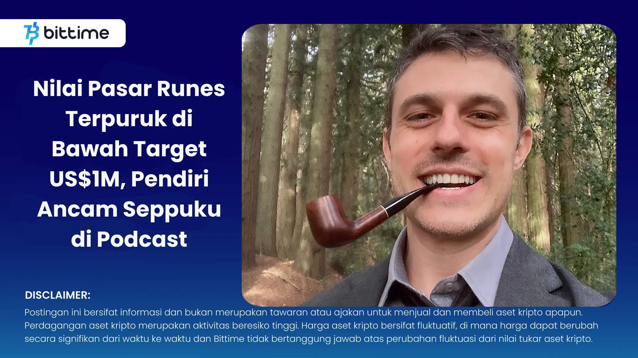 Nilai Pasar Runes Terpuruk di Bawah Target US 1M, Pendiri Ancam Seppuku di Podcast.webp