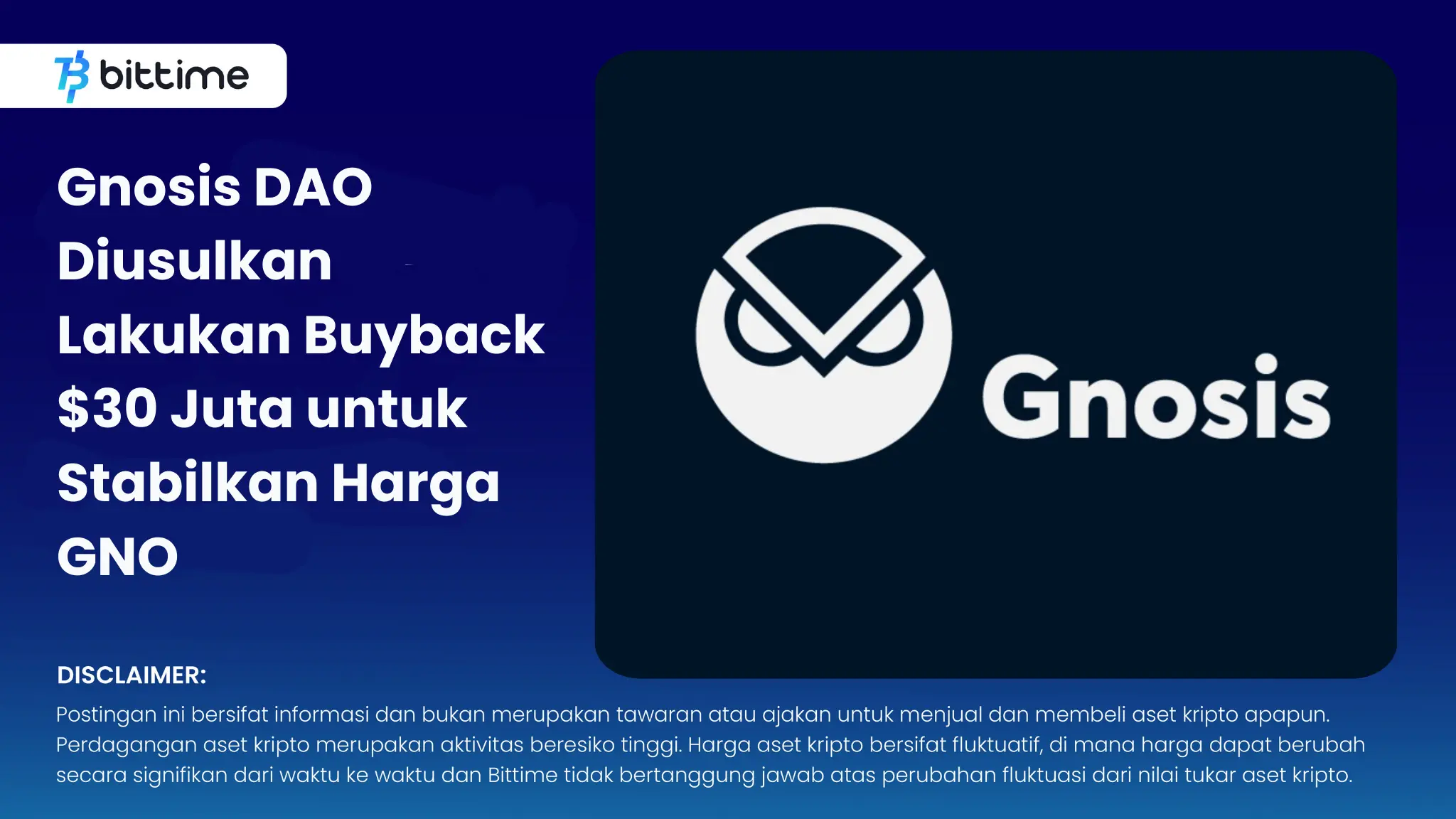 Gnosis DAO Diusulkan Lakukan Buyback - Bittime.webp