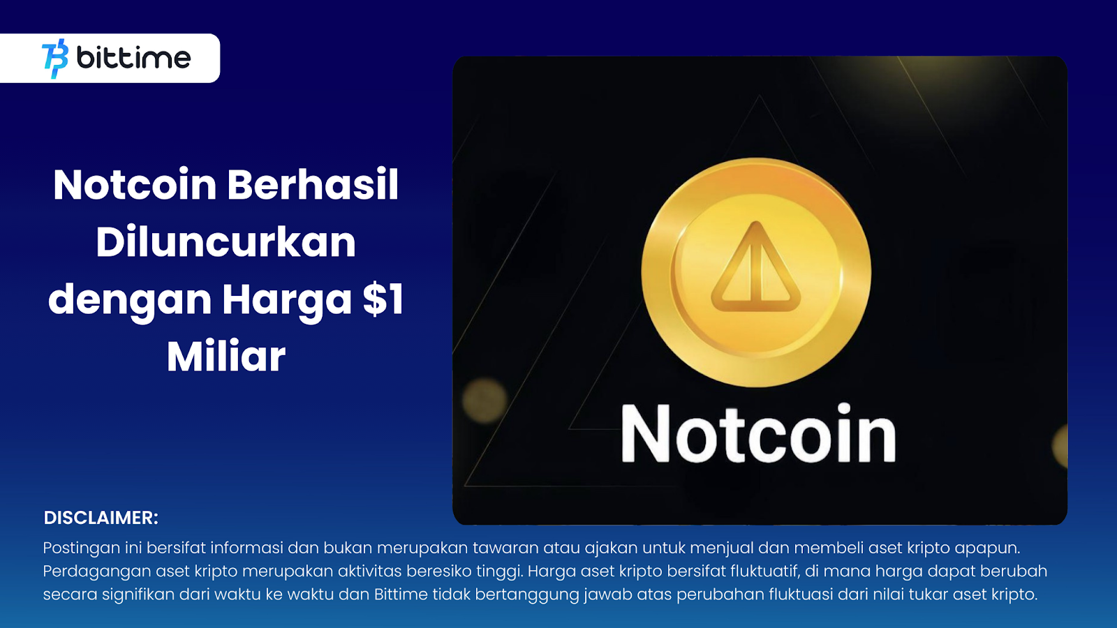 Notcoin Successfully Launches at $1 Billion

