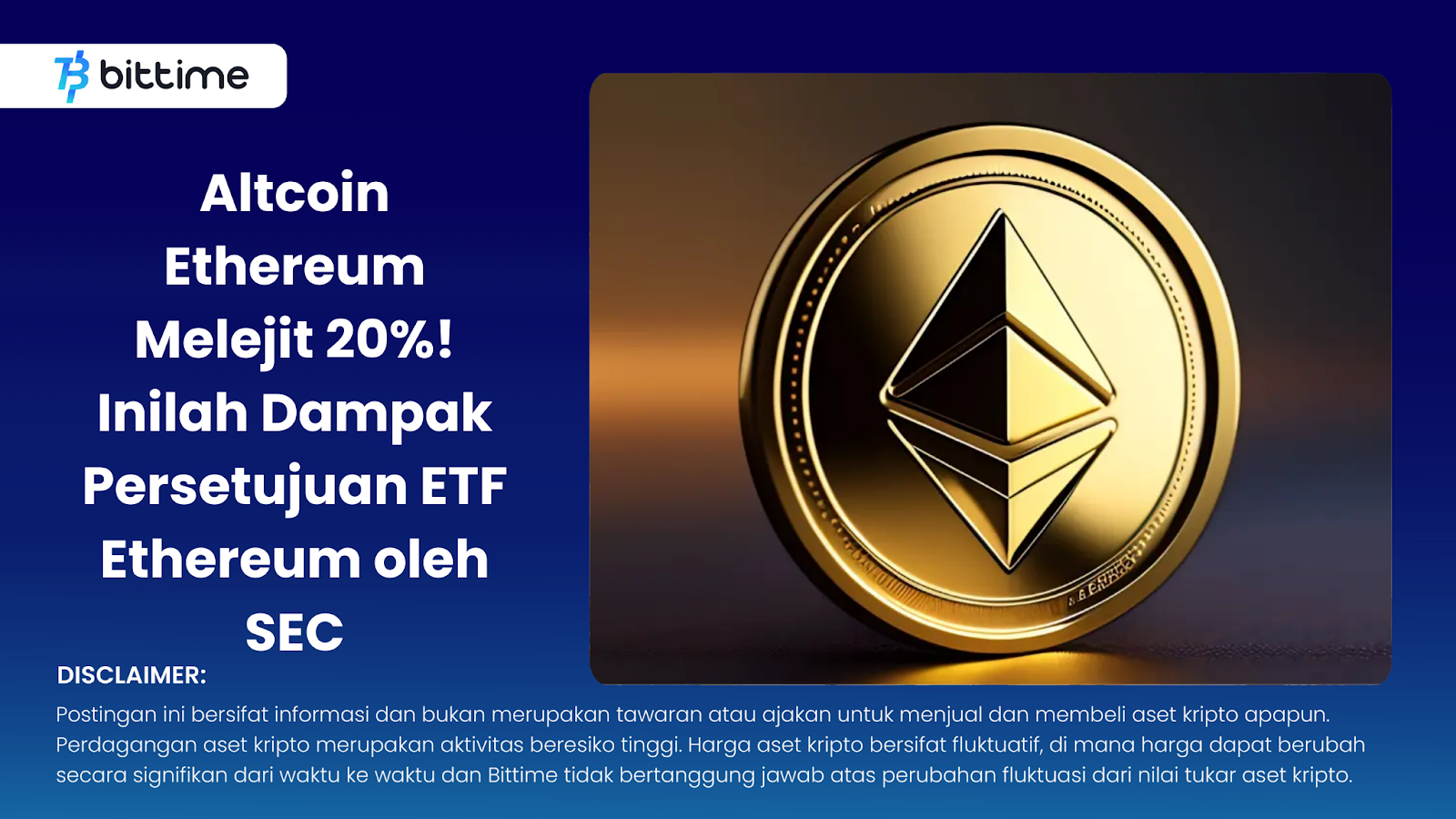 Altcoin Ethereum Soars 20%! Here's the Impact of Ethereum ETF Approval by SEC