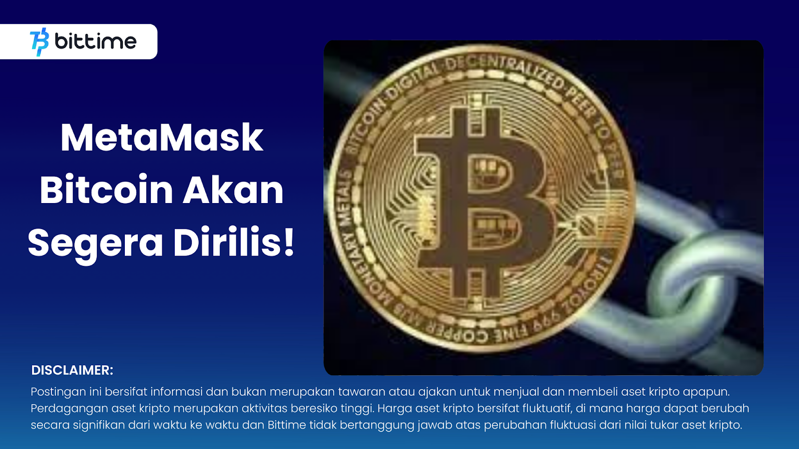 MetaMask Bitcoin Will Be Released Soon!

