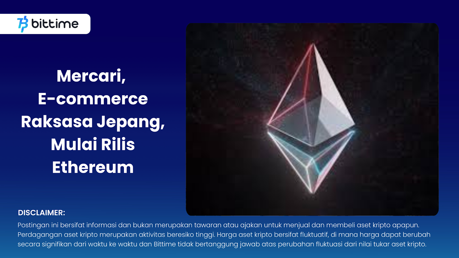 Mercari, Japanese E-commerce Giant, Begins to Release Ethereum

