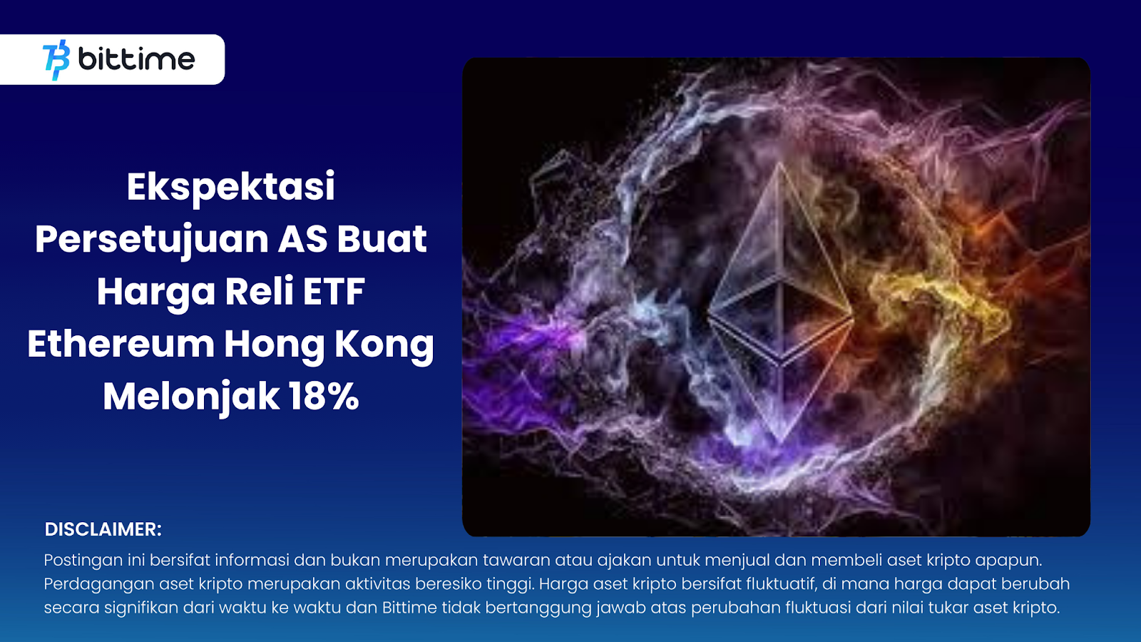 Ekspektasi Persetujuan AS Buat Harga Reli ETF Ethereum Hong Kong Melonjak 18%

