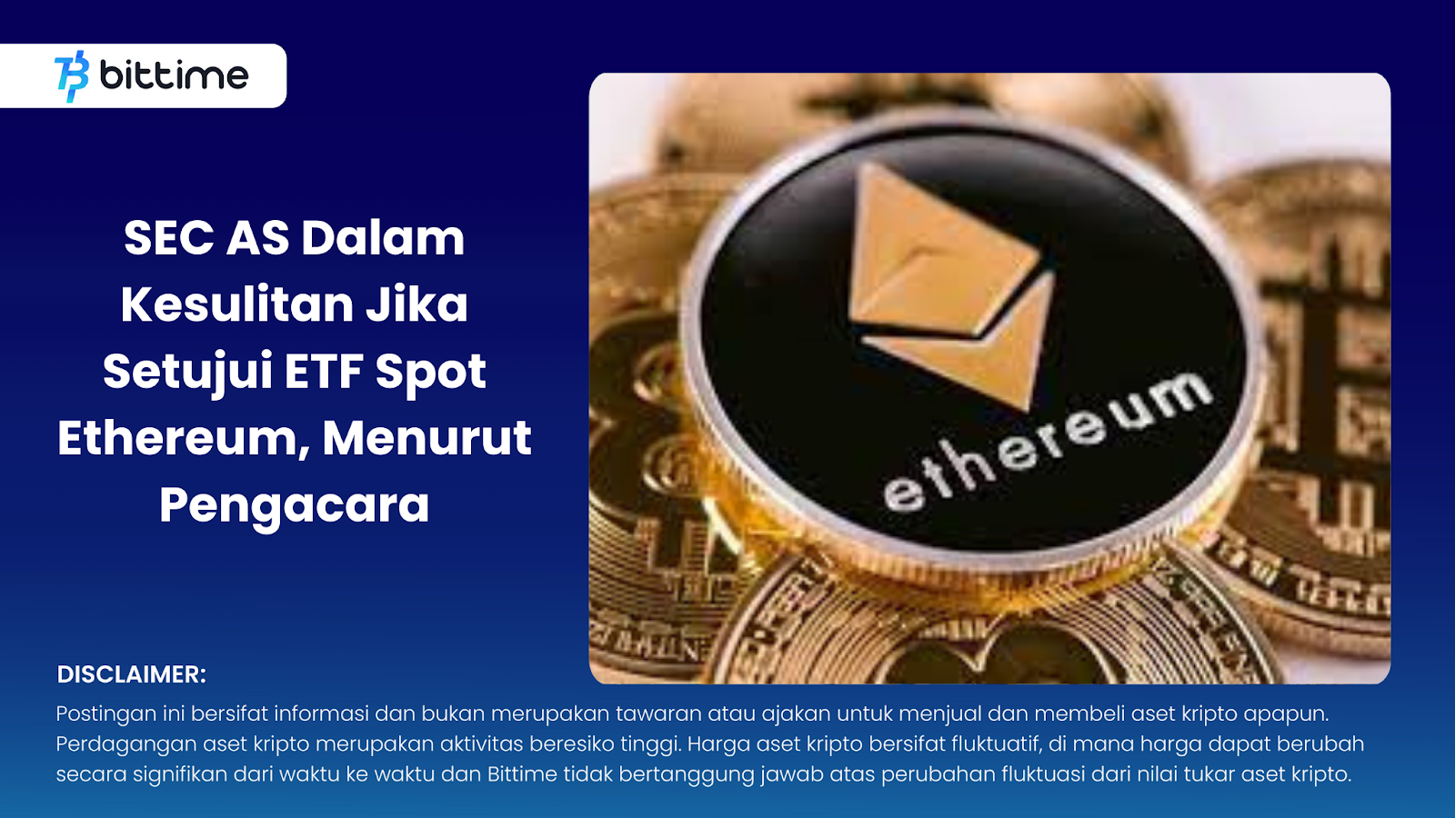 SEC AS Dalam Kesulitan Jika Setujui ETF Spot Ethereum, Menurut Pengacara