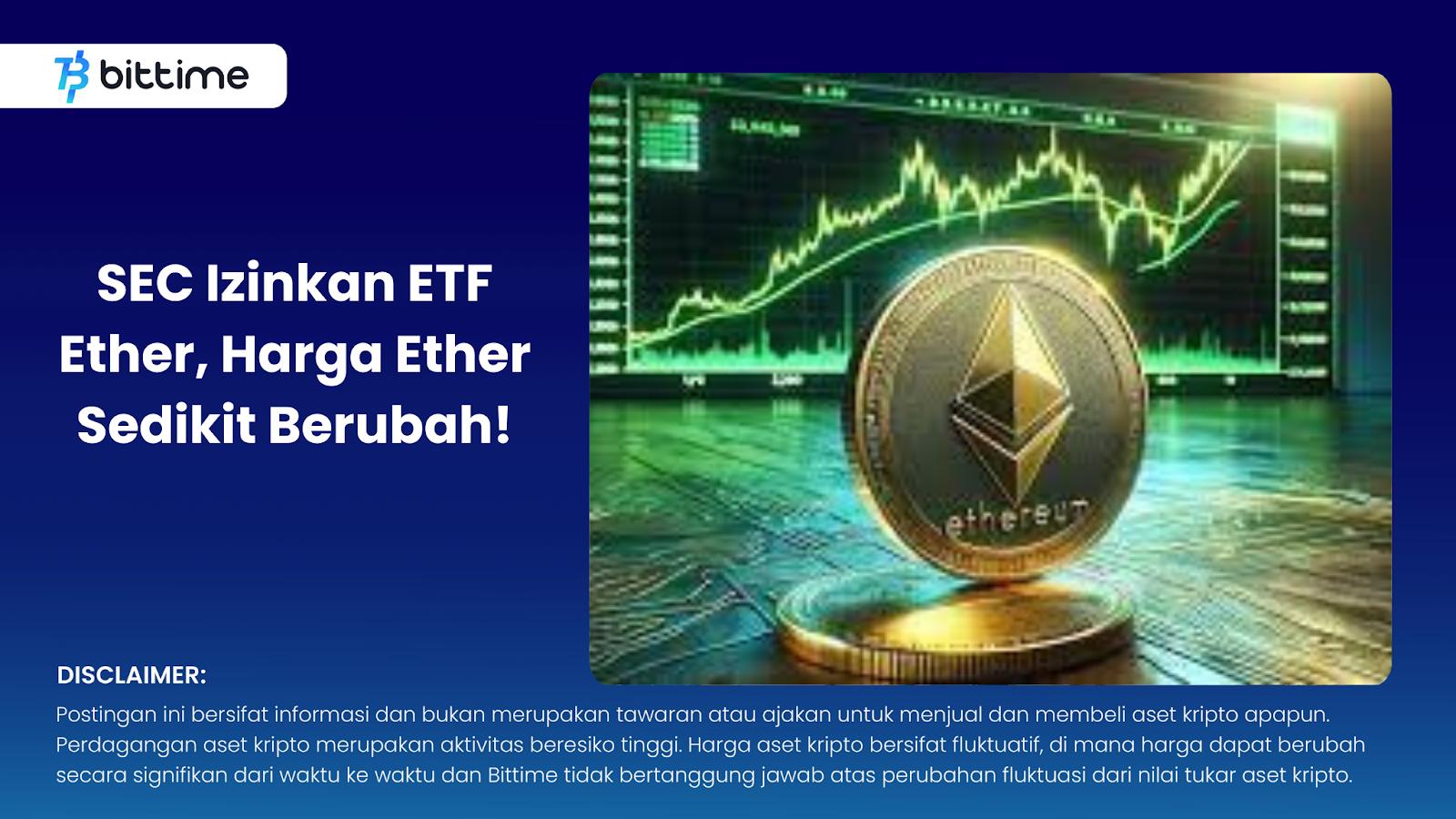 SEC Allows Ether ETF, Ether Price Changes Little!

