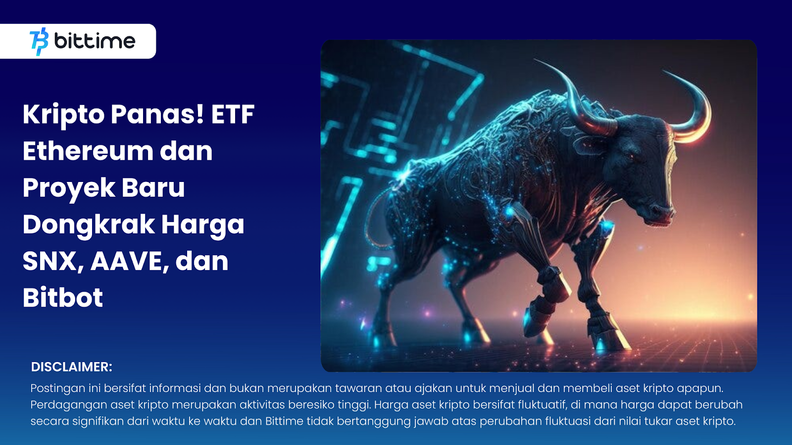 Hot Crypto! Ethereum ETF and New Projects Boost Prices of SNX, AAVE, and Bitbot