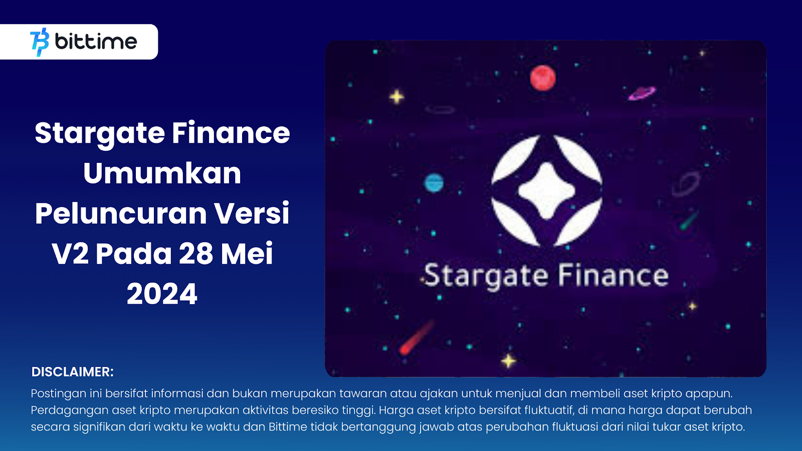 Stargate Finance Announces Launch of V2 Version on May 28, 2024 – Bittime