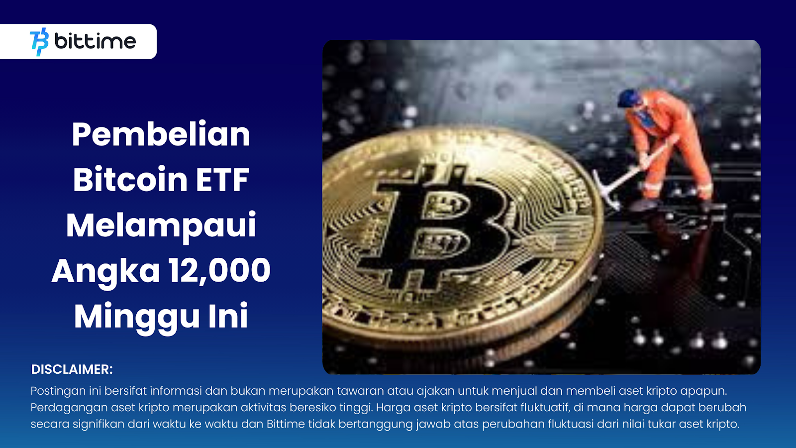 Bitcoin ETF Purchases Surpassed 12,000 This Week
