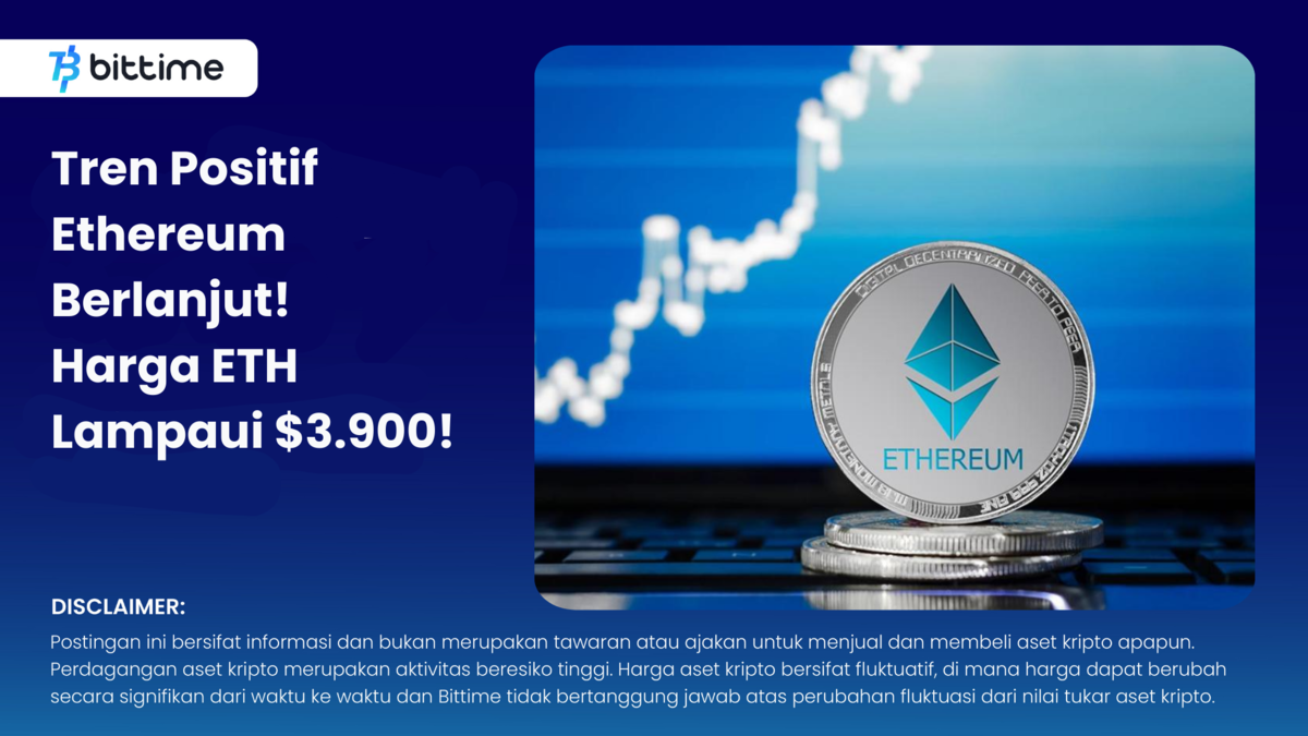 ETH price surpasses $3,900 - Bittime