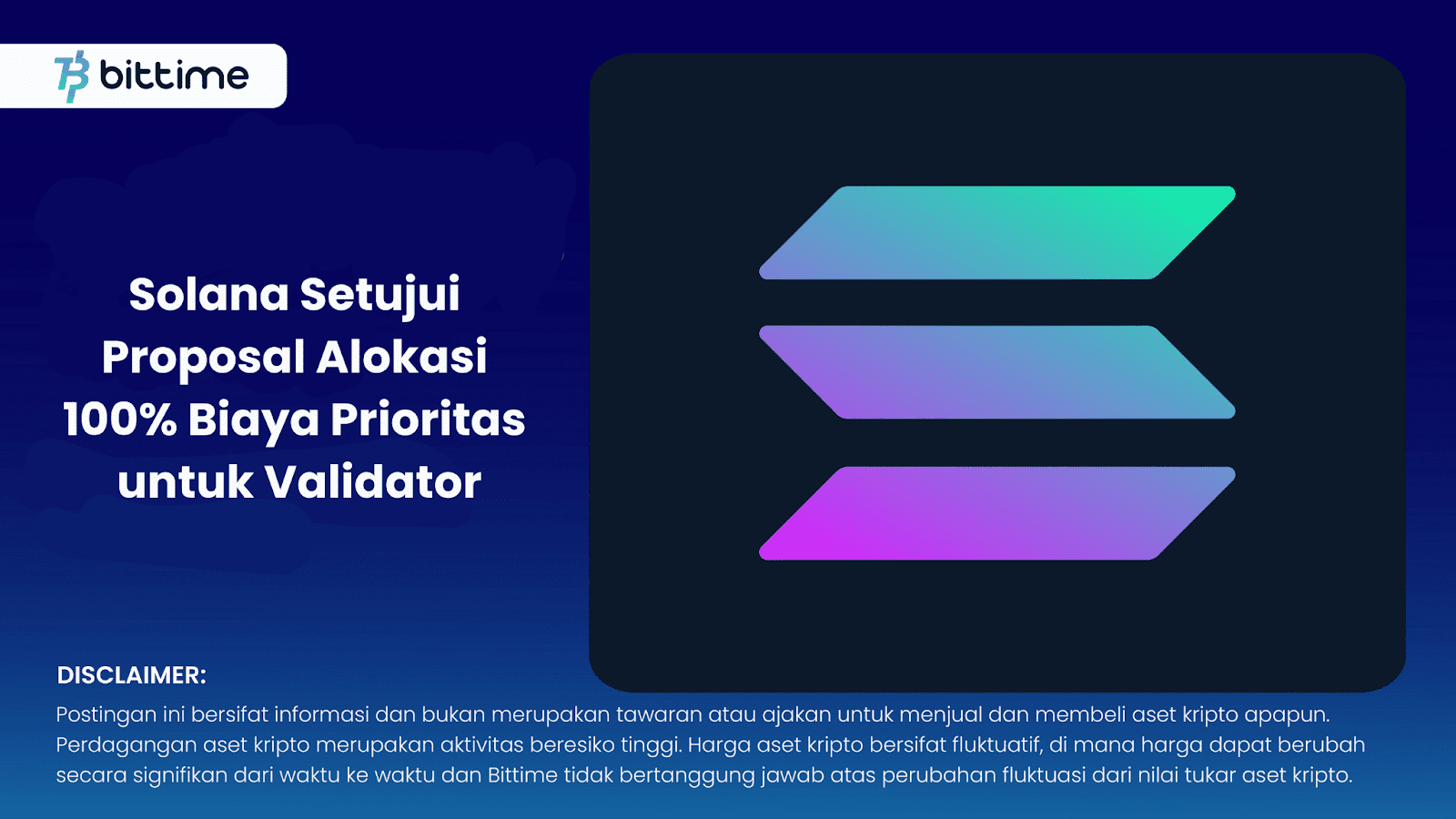Solana, Biaya Prioritas untuk Validator