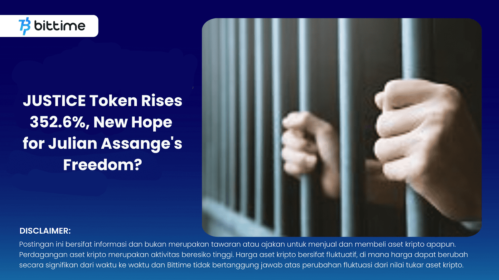 JUSTICE Token Rises, Julian Assange