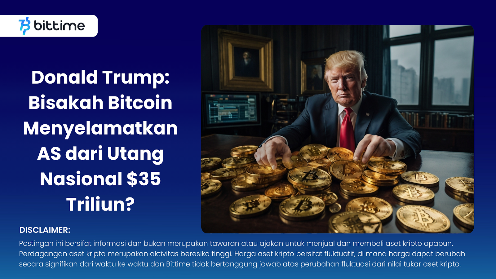 Donald Trump Can Bitcoin Save US from $35 Trillion National Debt
