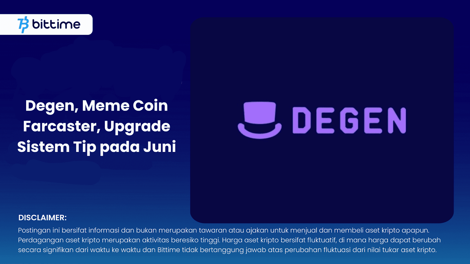 Degen Upgrade Sistem Tip, Meme Coin Farcaster