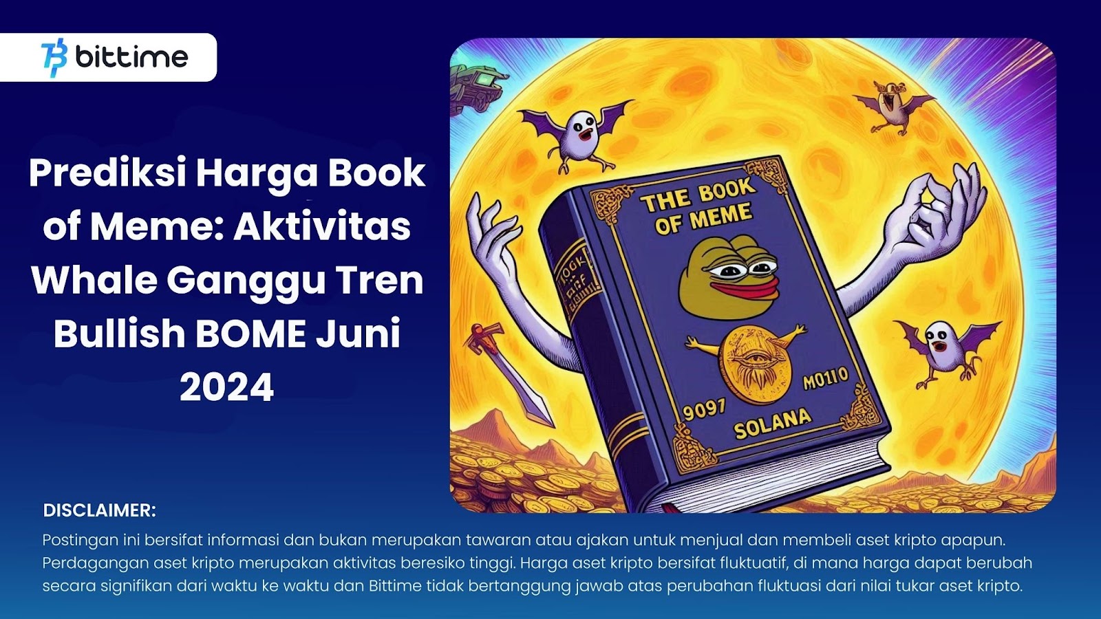 Prediksi Harga Book of Meme: Aktivitas Whale Ganggu Tren Bullish BOME Juni 2024