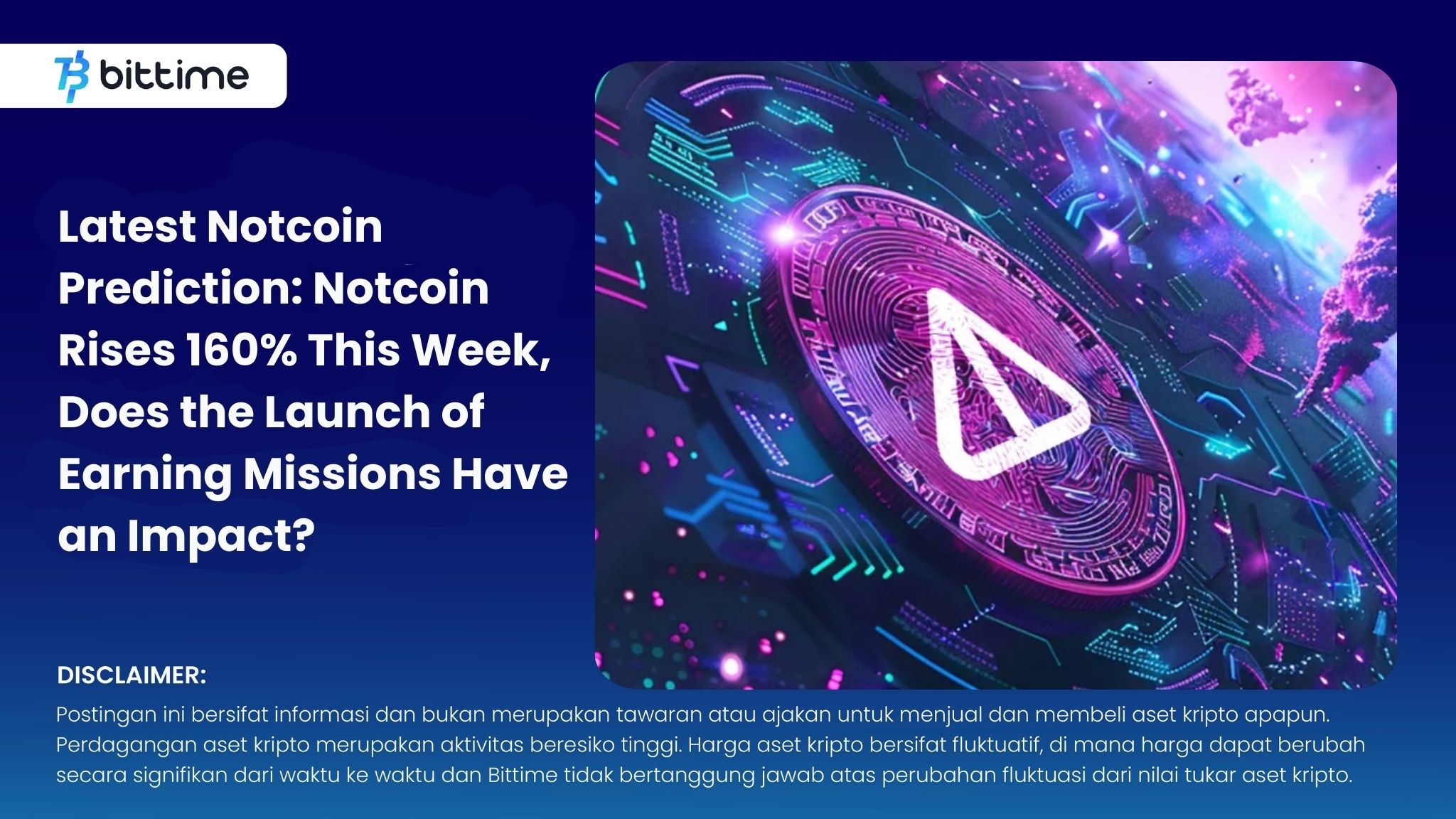 Latest Notcoin Prediction Notcoin Rises 160% This Week, Does the Launch of Earning Missions Have an Impact.jpg