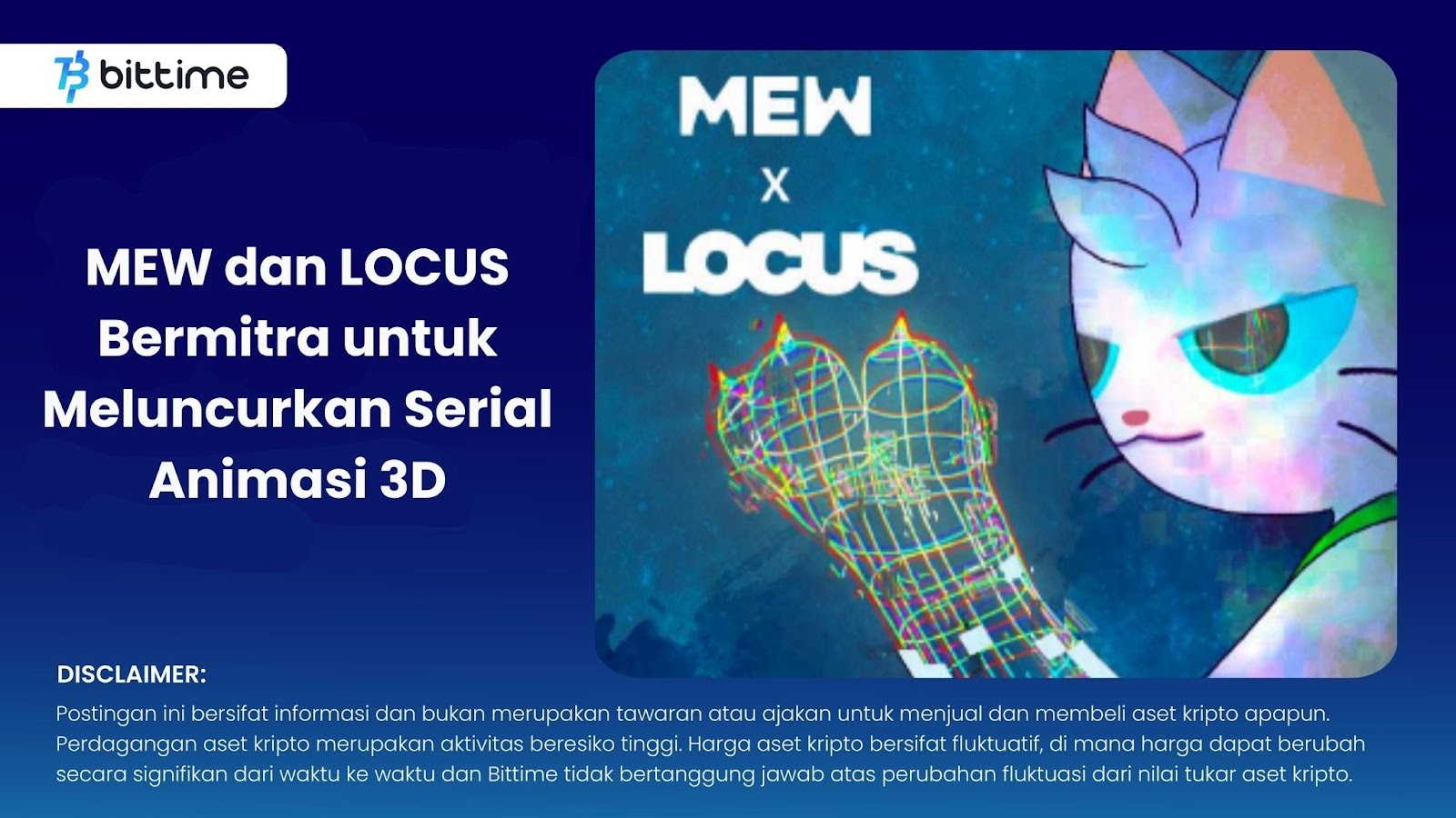 MEW dan LOCUS Bermitra untuk Meluncurkan Serial Animasi 3D