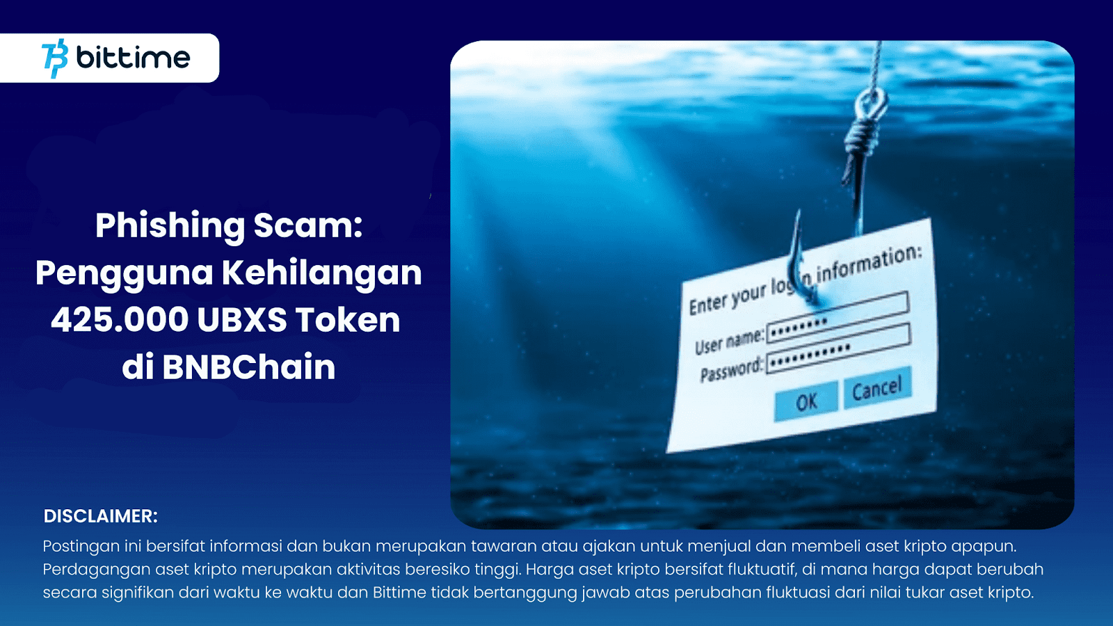 Phishing Scam, UBXS Token