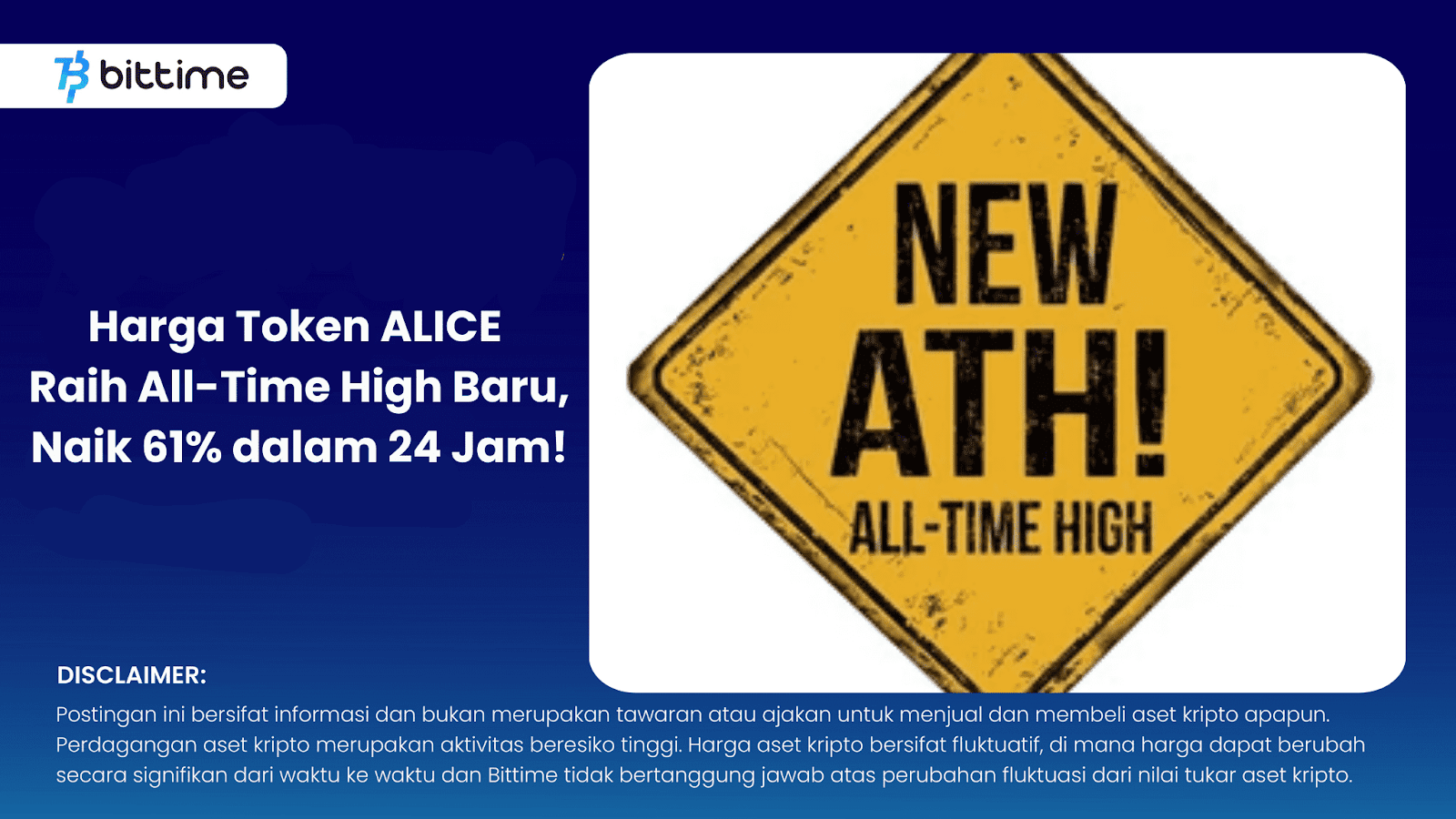 Harga Token ALICE, All-Time High