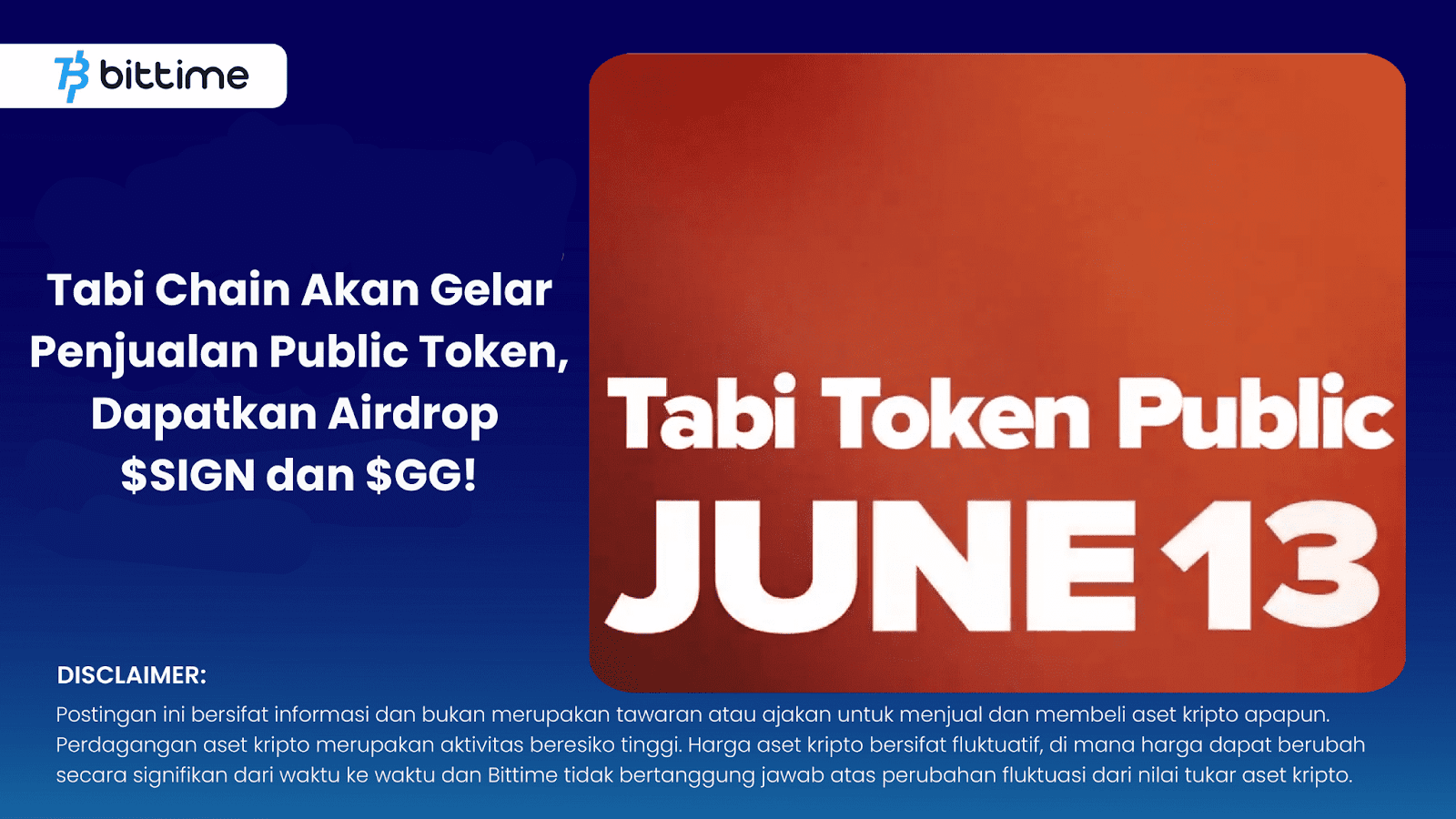 Tabi Chain, Public Token