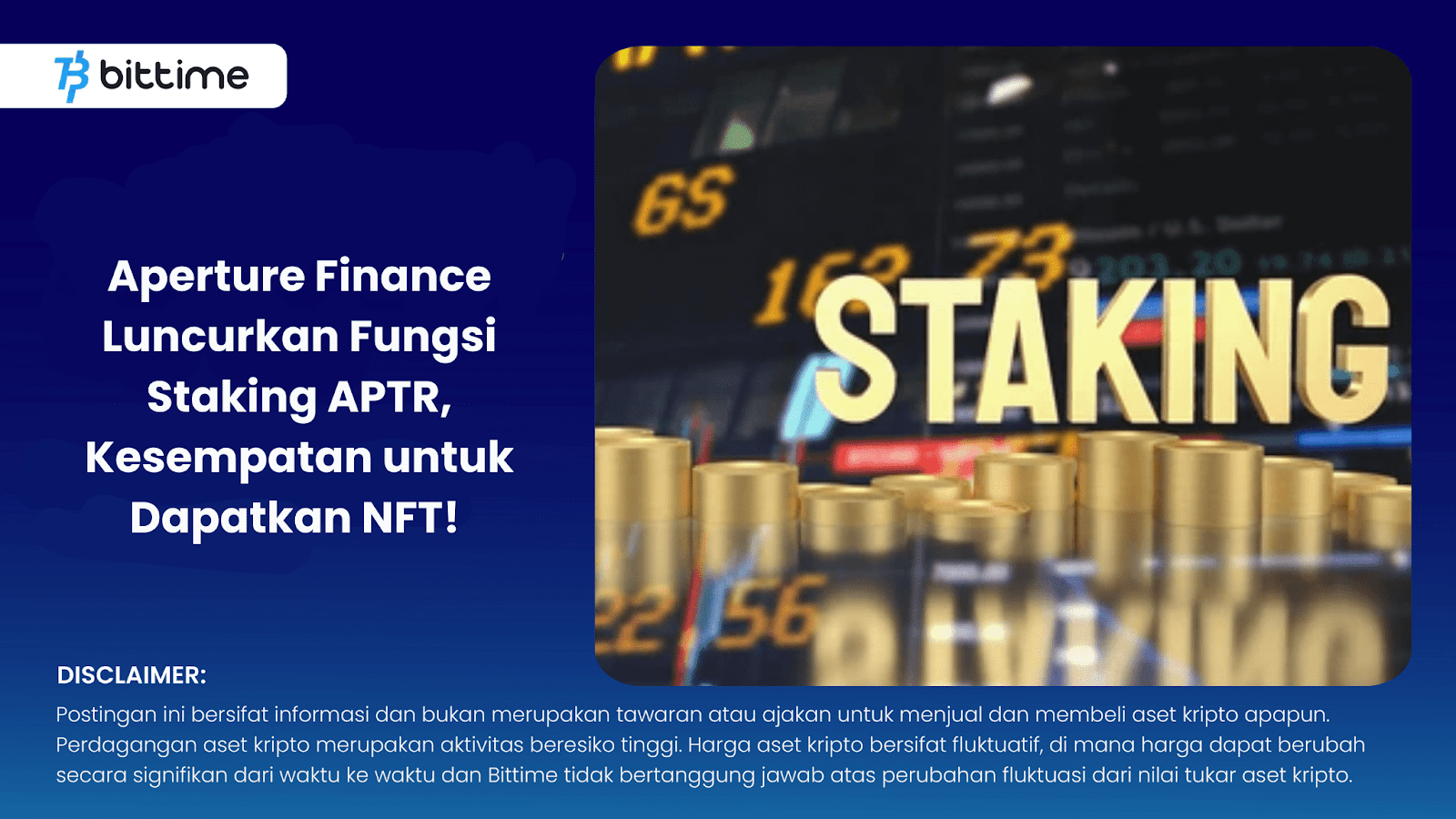 Staking APTR, Aperture Finance 