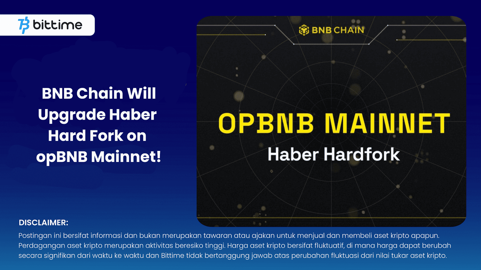 BNB Chain Upgrade Haber Hard Fork 