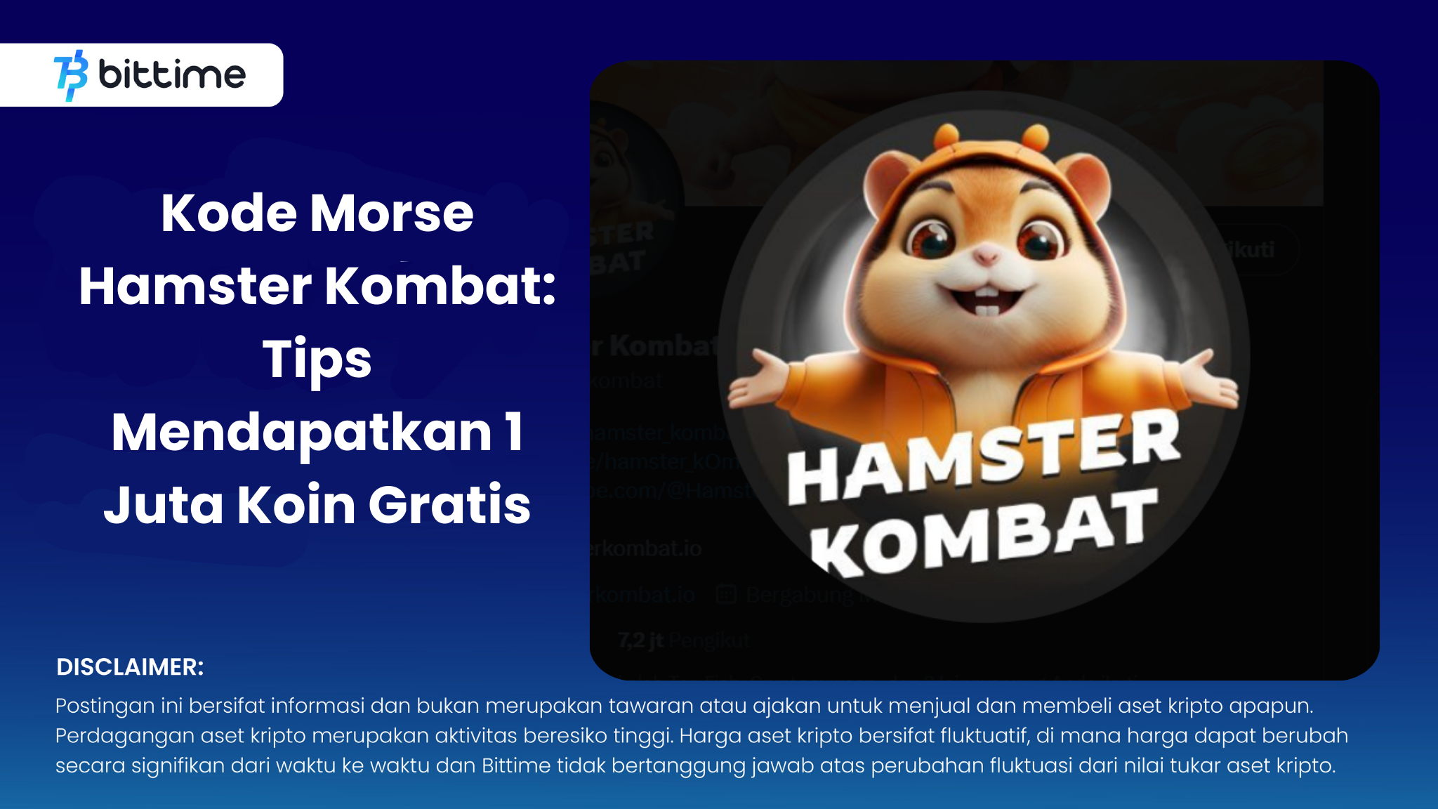 Kode Morse Hamster Kombat: Tips Mendapatkan 1 Juta Koin Gratis – Bittime