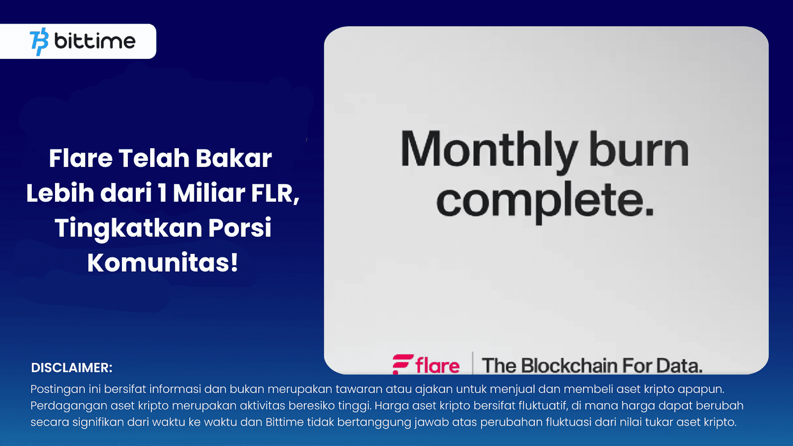 Flare, Burning Token FLR 