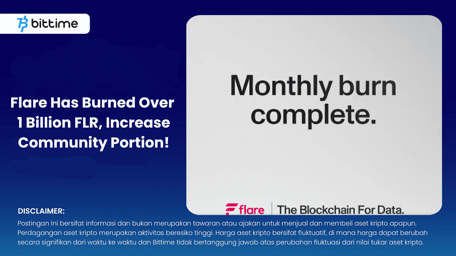 Flare, FLR Token Burning