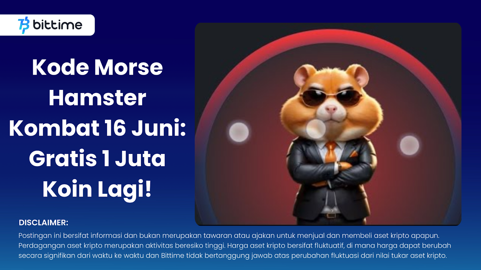 Kode Morse Hamster Kombat 16 Juni: Gratis 1 Juta Koin Lagi! – Bittime