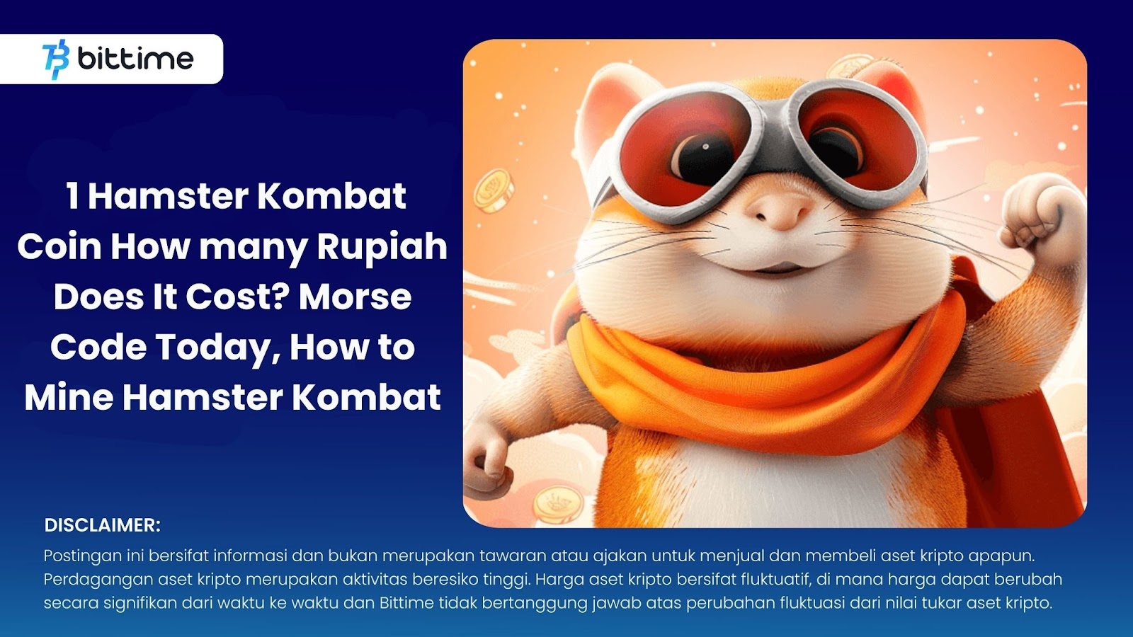 1 Hamster Kombat Coin How many Rupiah Does It Cost? Morse Code Today ...